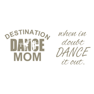 Dance Mom/Dad shirt SILVER